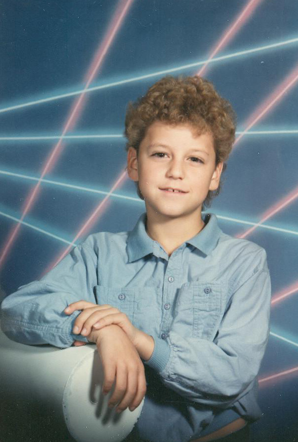 Young Adam Dravian 2nd Grade School Photo Lasers