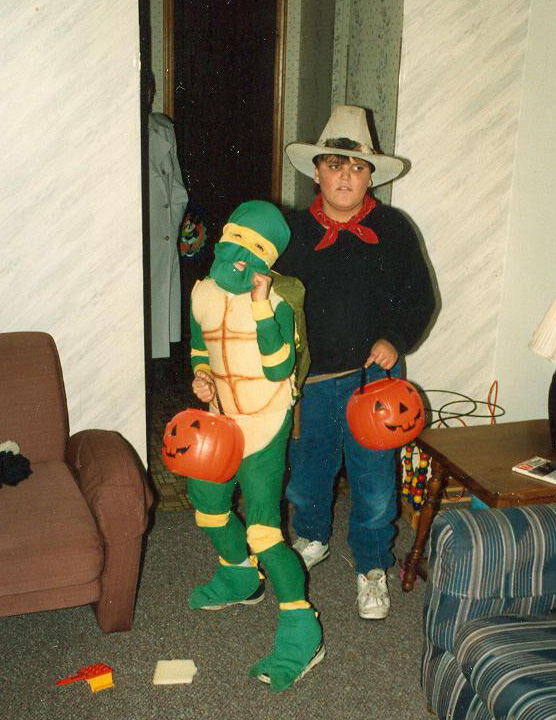 Young Adam Dravean Halloween Ninja Turtle Michelangelo