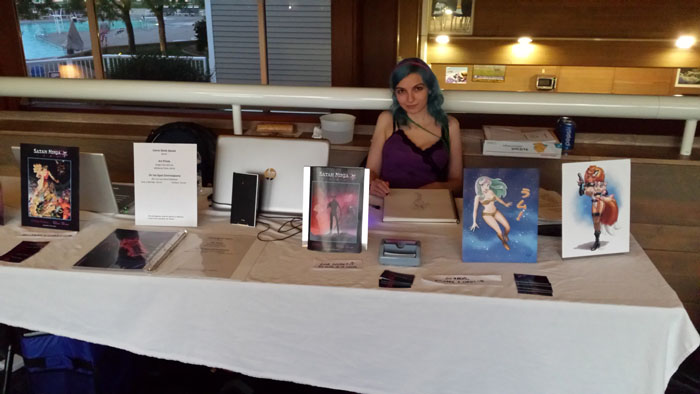 Satan Ninja Table Jessica Safron Midoricon 2014