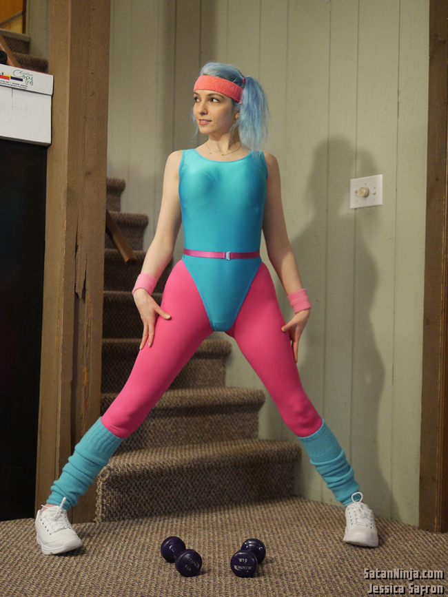 80s store aerobics leotard